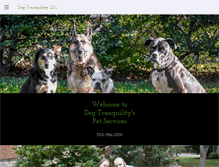 Tablet Screenshot of dogtranquility.com